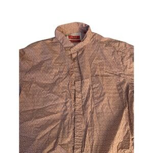 Bruno Milano Modern Stretch Button Up Short Sleeve Pattern Shirt - XL